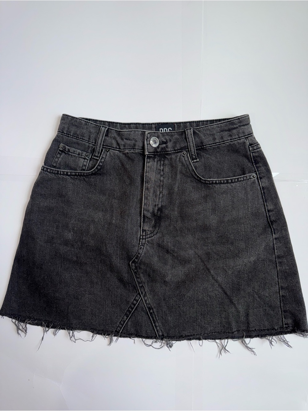 BDG Black Denim Mini Skirt